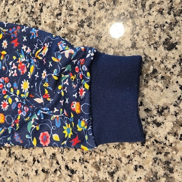CYNTHIA ROWLEY X BANDIER CALI/YORK CROPPED LONG SLEEVE SWEATSHIRT. SIZE LARGE. - Picture 6 of 8